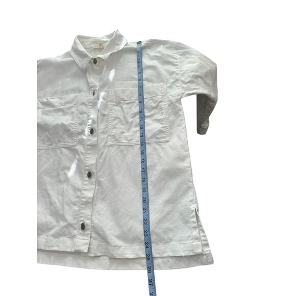 Eileen Fisher White Basic Full Button Coastal Grandma Lagenlook Jacket XXS - Picture 12 of 12